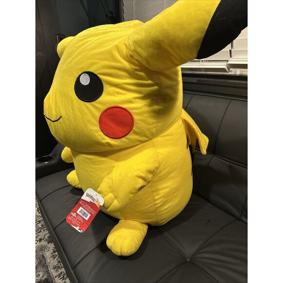 Big Size Giant Pikachu Pokemon Plush Adorably Pikachu  Giant Pikachu Plush 32” Toy Factory Pokémon – NWT Large Stuffed Animal